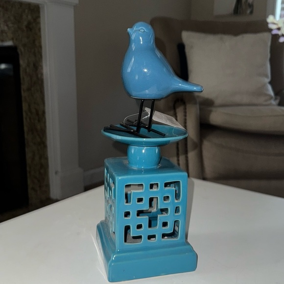 Other - Ceramic bird shaped figurine and base. Elegant, modern and chic.